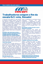 Trabalhadores exigem o fim da escala 6x1: vota, Senado!