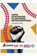 Carta de Intenções da Categoria Metroferroviária