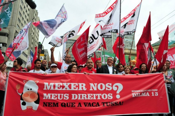 Ato reuniu centrais sindicais em São Paulo