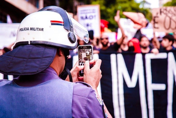 PMs filmam protesto do Movimento Passe Livre em 2017