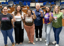 Diretoras sindicais se reúnem com vereador Izidio de Brito para debater direitos