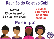 Coletivo Gabi de mulheres da FTM-RS promove primeira reunião do ano dia 13