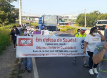 Moradores de Campinas protestam por transporte e saúde pública de qualidade