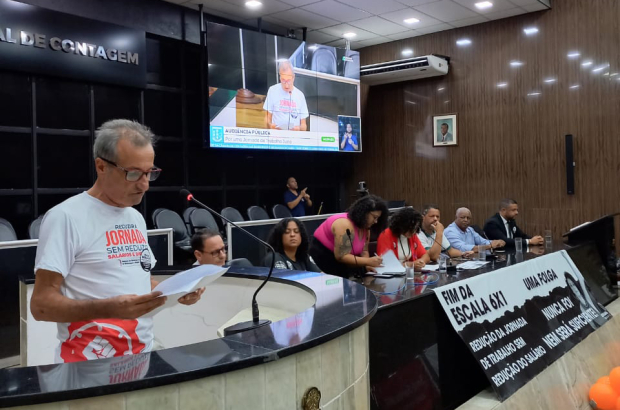 Audiência pública em Contagem (MG) debate redução da jornada de trabalho