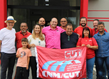 Dirigentes da CNM/CUT visitam sede do Sindicato dos Metalúrgicos de São Carlos (SP)