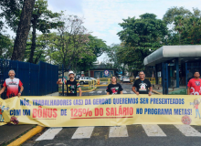 Trabalhadores da Gerdau realizam ato nacional contra redução da PLR e cobram acordo