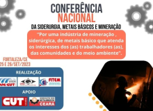 Fortaleza sediará conferência dos trabalhadores sobre indústria siderúrgica nacional