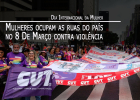 “Parem de nos matar”: mulheres vão às ruas contra a violência no 8 de Março