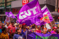 Nas ruas de todo o país, mulheres da CUT reforçam a defesa da vida neste 8 de março