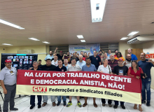 Trabalhadores debatem reindustrialização com justiça social e ambiental no FSM 2023