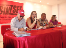 CUT Ceará participa de curso de Formação Política do Sintsef-CE